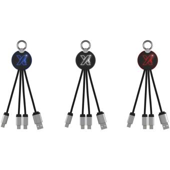 SCX.design C16 ring light-up cable, blue Blue,black