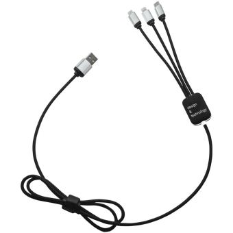 SCX.design C17 easy to use light-up cable Black/white