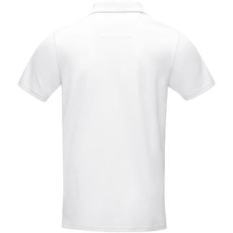 Graphite short sleeve men’s GOTS organic polo, white White | XS