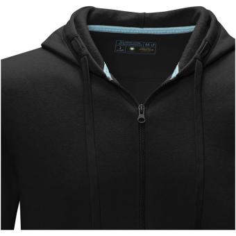 Ruby men’s GOTS organic recycled full zip hoodie, black Black | XS