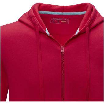 Ruby Hoodie mit durchgehendem Reißverschluss aus Bio-Material für Herren, rot Rot | 2XL