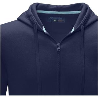 Ruby men’s GOTS organic recycled full zip hoodie, navy Navy | XS