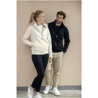 Galena 320 g/m2 unisex Aware™ recycled full zip sweater, oatmeal Oatmeal | XXS