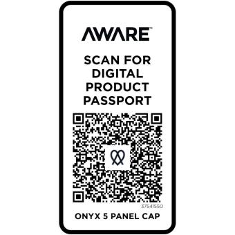 Onyx 5 panel Aware™ recycled cap Navy