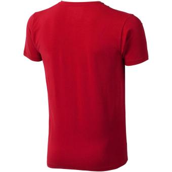 Kawartha short sleeve men's GOTS organic V-neck t-shirt, red Red | XS