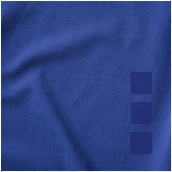 Ponoka long sleeve men's GOTS organic t-shirt, aztec blue Aztec blue | XS