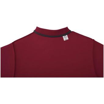 Helios short sleeve men's polo, burgundy Burgundy | XL