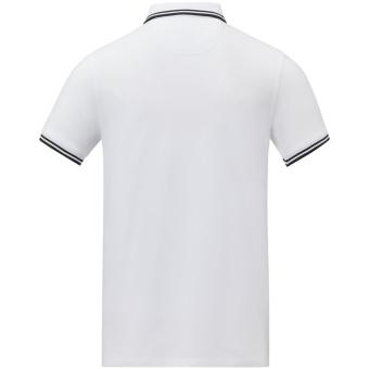 Amarago Polo mit abgesetztem Rand für Herren, weiß Weiß | L