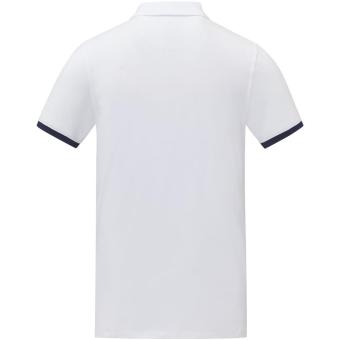 Morgan short sleeve men's duotone polo, white White | XS