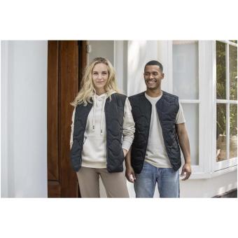Quarz GRS-recycelte Thermoweste Unisex, schwarz Schwarz | XXS
