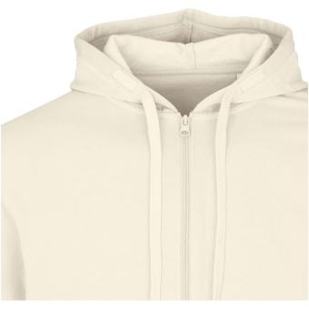 Jasper 280 g/m² OCS organic recycled unisex full zip hoodie, sandstone Sandstone | 3XS