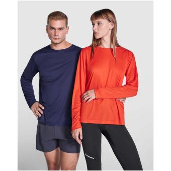 Estoril 125 g/m² long sleeve unisex t-shirt, fern green Fern green | XS