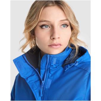 America women's padded parka jacket, dark lead Dark lead | L