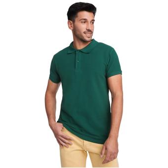 Prince organic cotton short sleeve men's polo, dark green Dark green | L