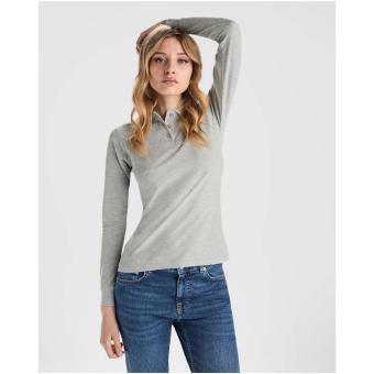 Estrella 220 g/m² long sleeve women's polo, apple green Apple green | L