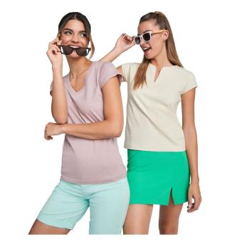 Victoria short sleeve women's v-neck t-shirt, tropical green Tropical green | L