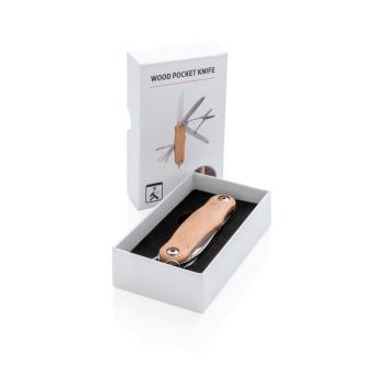 XD Collection Wood pocket knife Brown