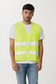 XD Collection GRS recycled PET high-visibility safety vest Yellow