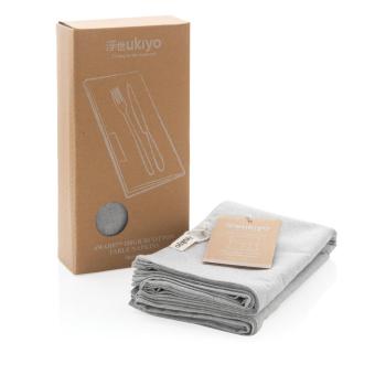 Ukiyo Aware™ 180gr rcotton table napkins 4pcs set Convoy grey