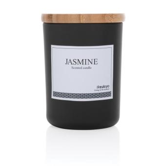 Ukiyo deluxe scented candle with bamboo lid Black