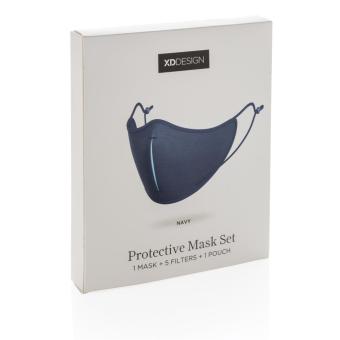 XD DESIGN Masken-Set, blau Blau,navy