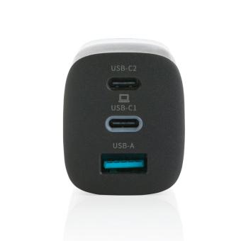 Philips 65W Ultra-Schnell-PD 3-Port-USB-Wandladegerät Schwarz