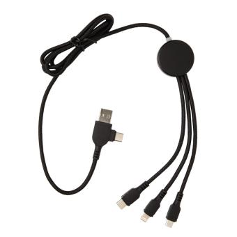 XD Collection Light up logo 6-in-1 cable Black