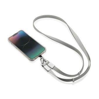 XD Xclusive Nivo RCS recycled PET Crossbody lanyard Convoy grey