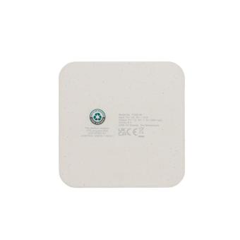 XD Collection 10W Wireless Charger aus RSC recycl. Kunststoff mit Dual-USB Weiß