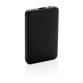 XD Collection 5.000 mAh Pocket Powerbank with integrated cables Black