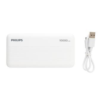 Philips 10.000 mAh Slim Powerbank Weiß