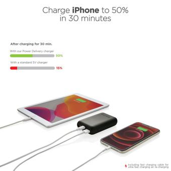 Urban Vitamin Alameda 10.000mAh 18W PD Powerbank Schwarz