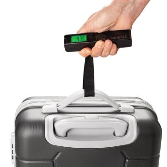 Swiss Peak 5-in-1-Kofferwaage mit Powerbank und Taschenlampe Schwarz