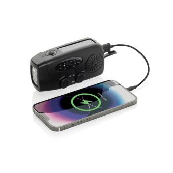 XD Collection RescueWave RCS recycled plastic emergency radio Black