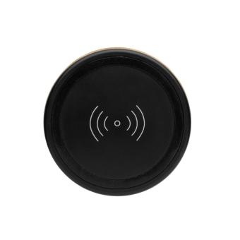 XD Collection Bambus Wireless Charger und Lautsprecher, natur Natur,schwarz