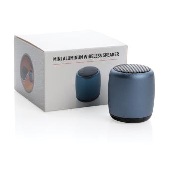 XD Collection Mini aluminium wireless speaker Aztec blue
