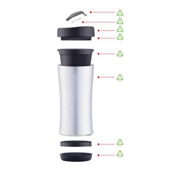 XD Design Boom Eco Becher Schwarz/silber