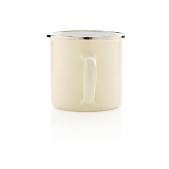 XD Collection Vintage enamel mug White