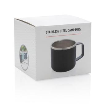 XD Collection Stainless steel camp mug Black