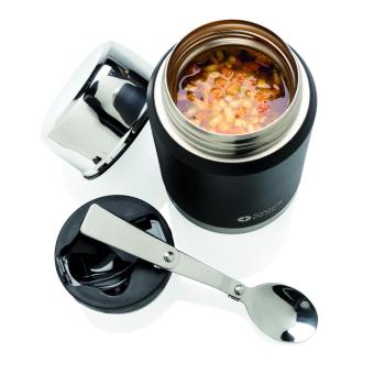 Swiss Peak Elite copper vacuum food container Black