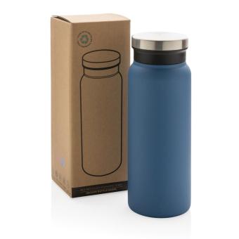 XD Collection RCS recycelte Stainless Steel Vakuumflasche 600ml Blau