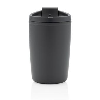 XD Collection GRS Recycled PP tumbler with flip lid Convoy grey