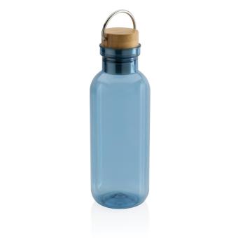 XD Collection GRS RPET bottle with bamboo lid and handle Aztec blue