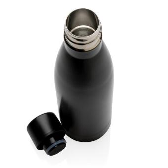 XD Collection RCS Recycled stainless steel solid vacuum bottle Black