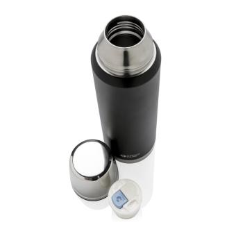 Swiss Peak Elite 1L copper vacuum flask Black