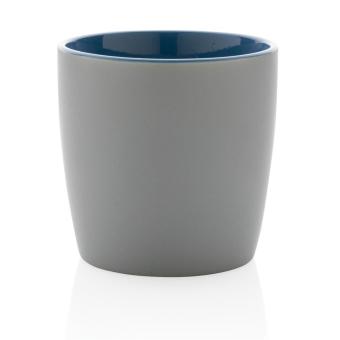 XD Collection Ceramic mug with coloured inner Blue/grey