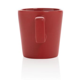 XD Collection Ceramic modern coffee mug 300ml Red