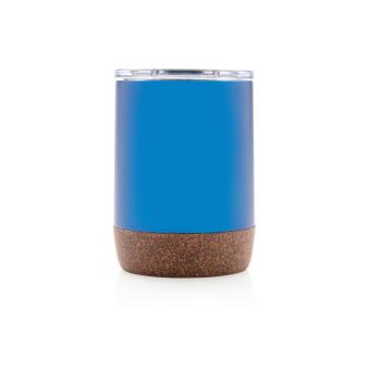 XD Collection Kleine Vakuum-Kaffeetasse aus RCS rSteel & Kork Blau