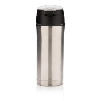 XD Collection RCS Recycled stainless steel easy lock vacuum mug Silver