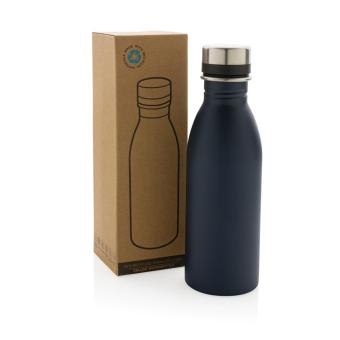 XD Collection RCS Recycled stainless steel deluxe water bottle Navy